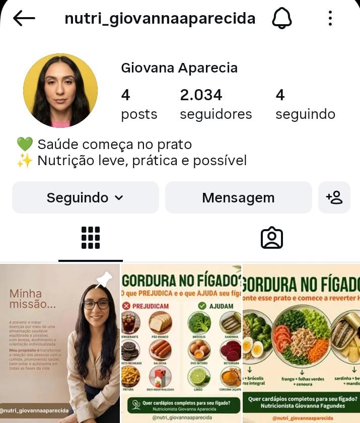 Dra. Giovanna Fagundes — nutricionista